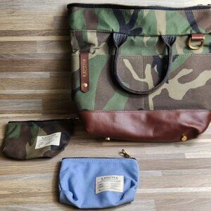 R. Riveter American Made Otto Camo Canvas Crossbody Handbag With Mini Coin Purse